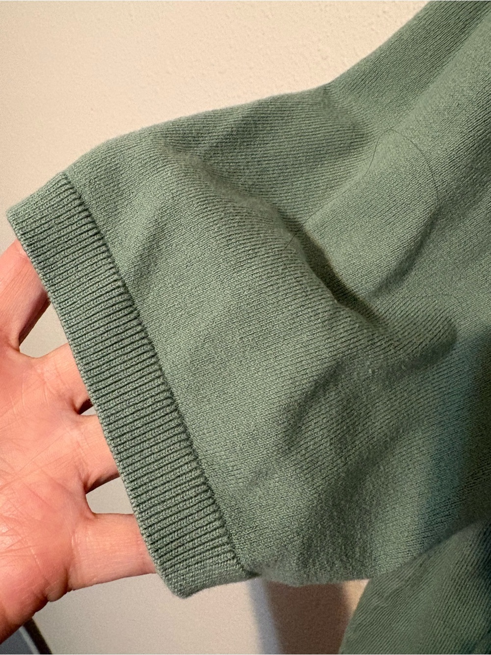 Boden Green Short Sleeve Cotton Crew Knit Top - Picture 3 of 11